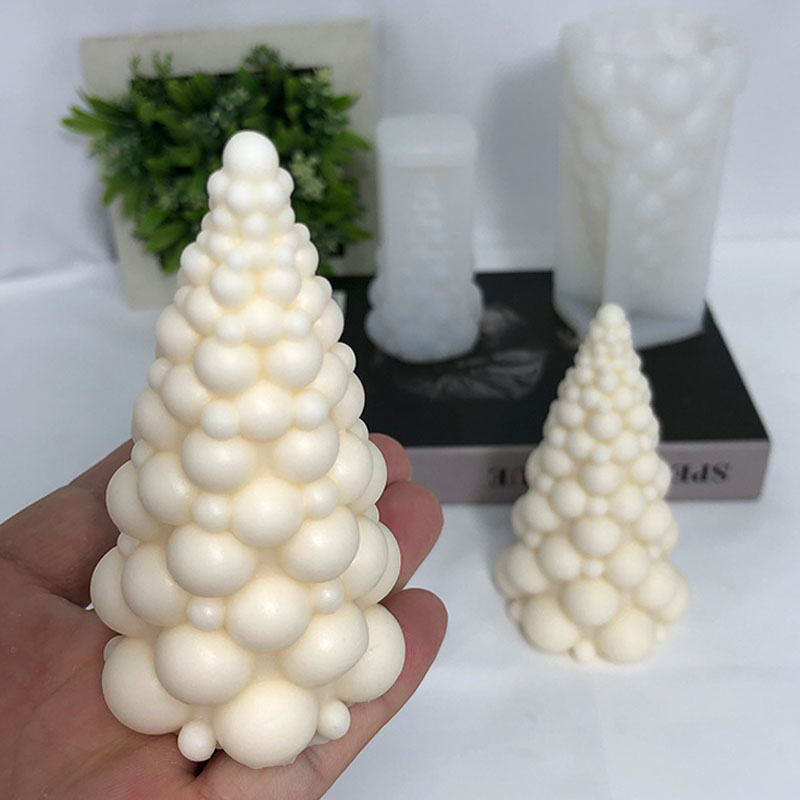 Soap Making Diy Kit - Рождественская елка с 3D пузырьками, силиконовая