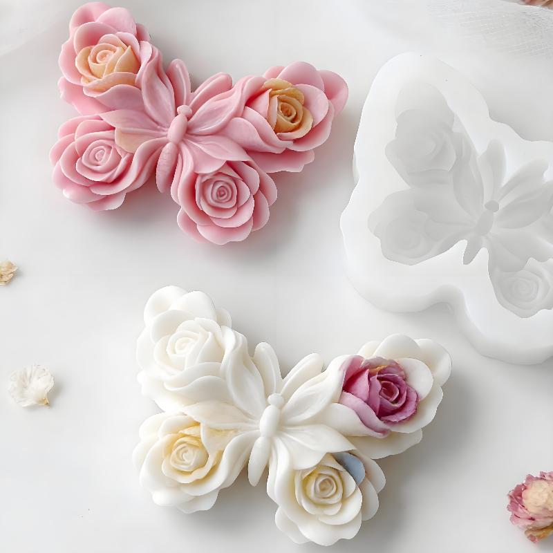 Soap Making Ins - Силиконовая форма DIY «Роза и бабочка»