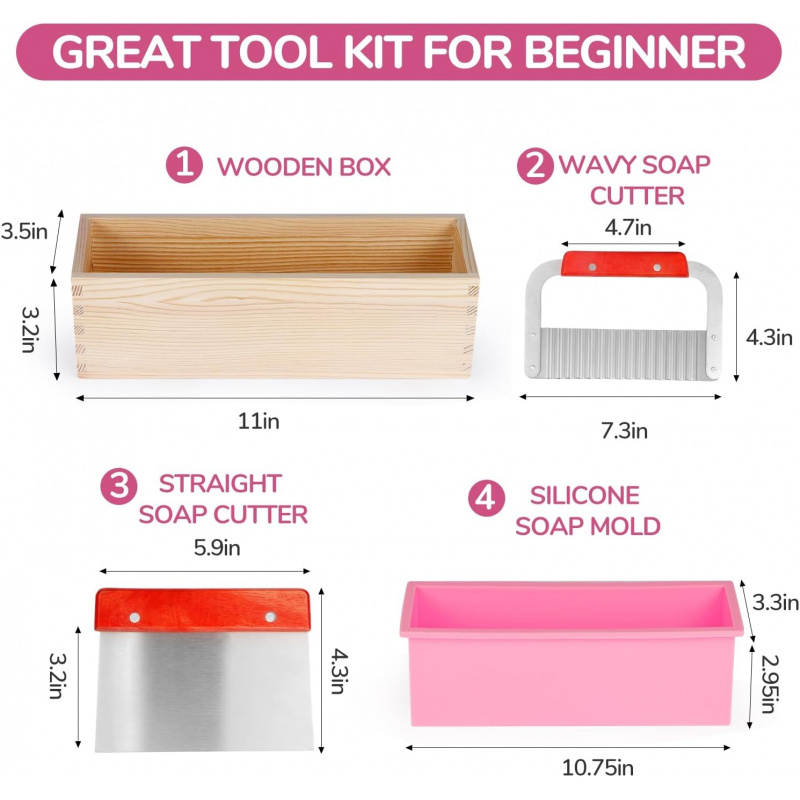 1 штука формы для мыла объемом – обзор и цена Soap Making Diy Kit